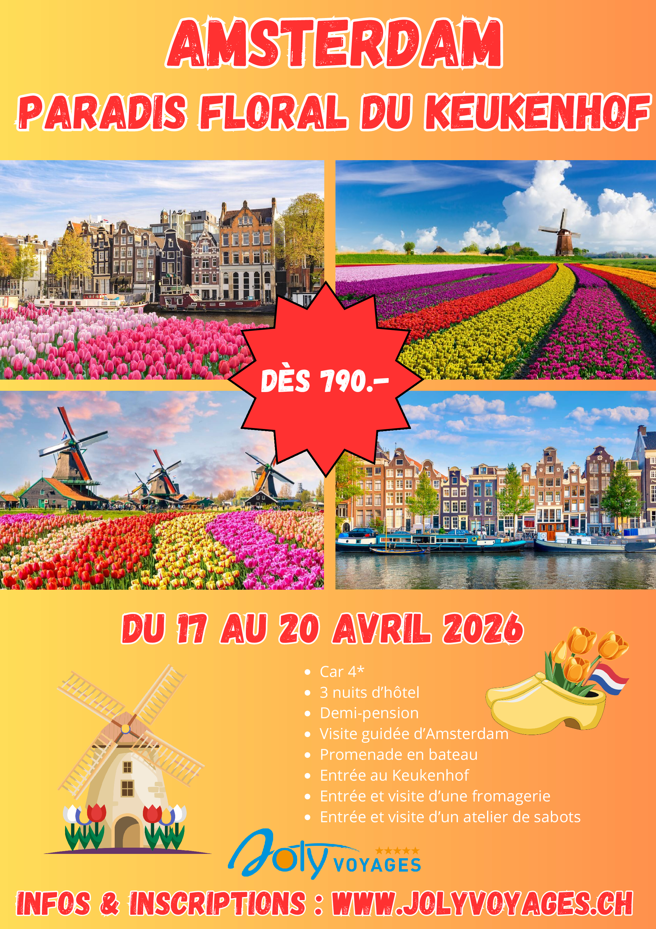 AMSTERDAM TULIPES 2026- AFFICHE