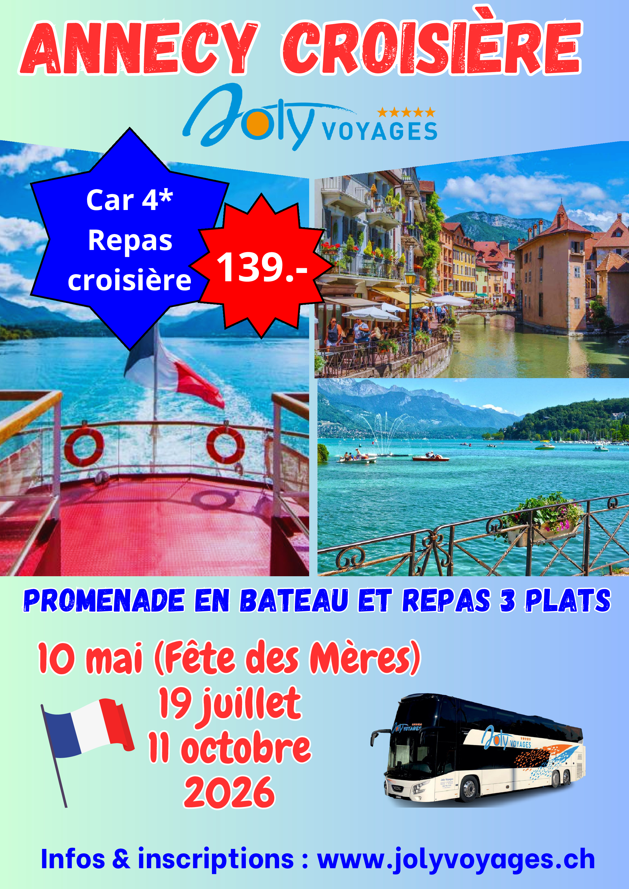 ANNECY croisière -2026 affiche