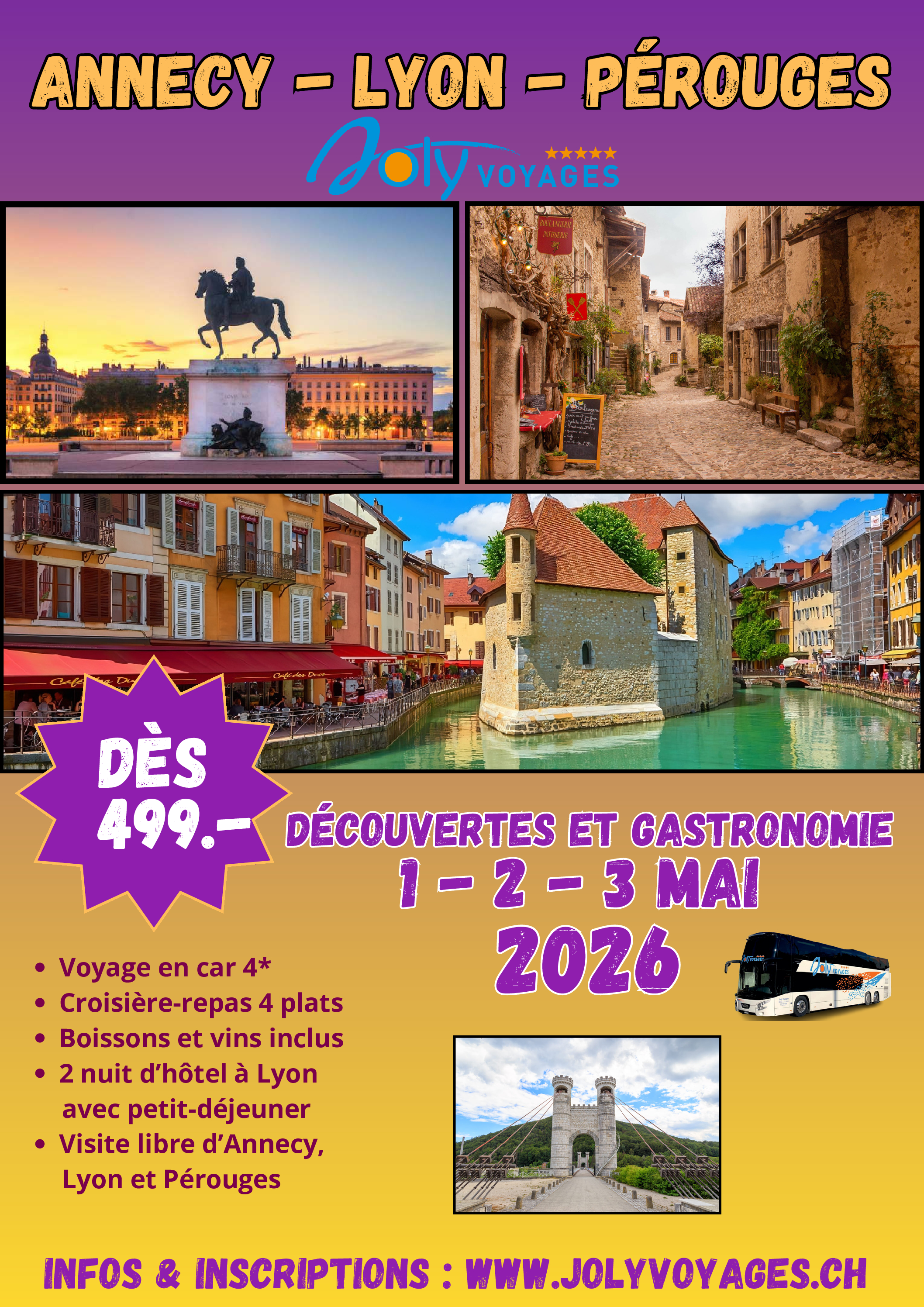 Annecy – Lyon – Perouges