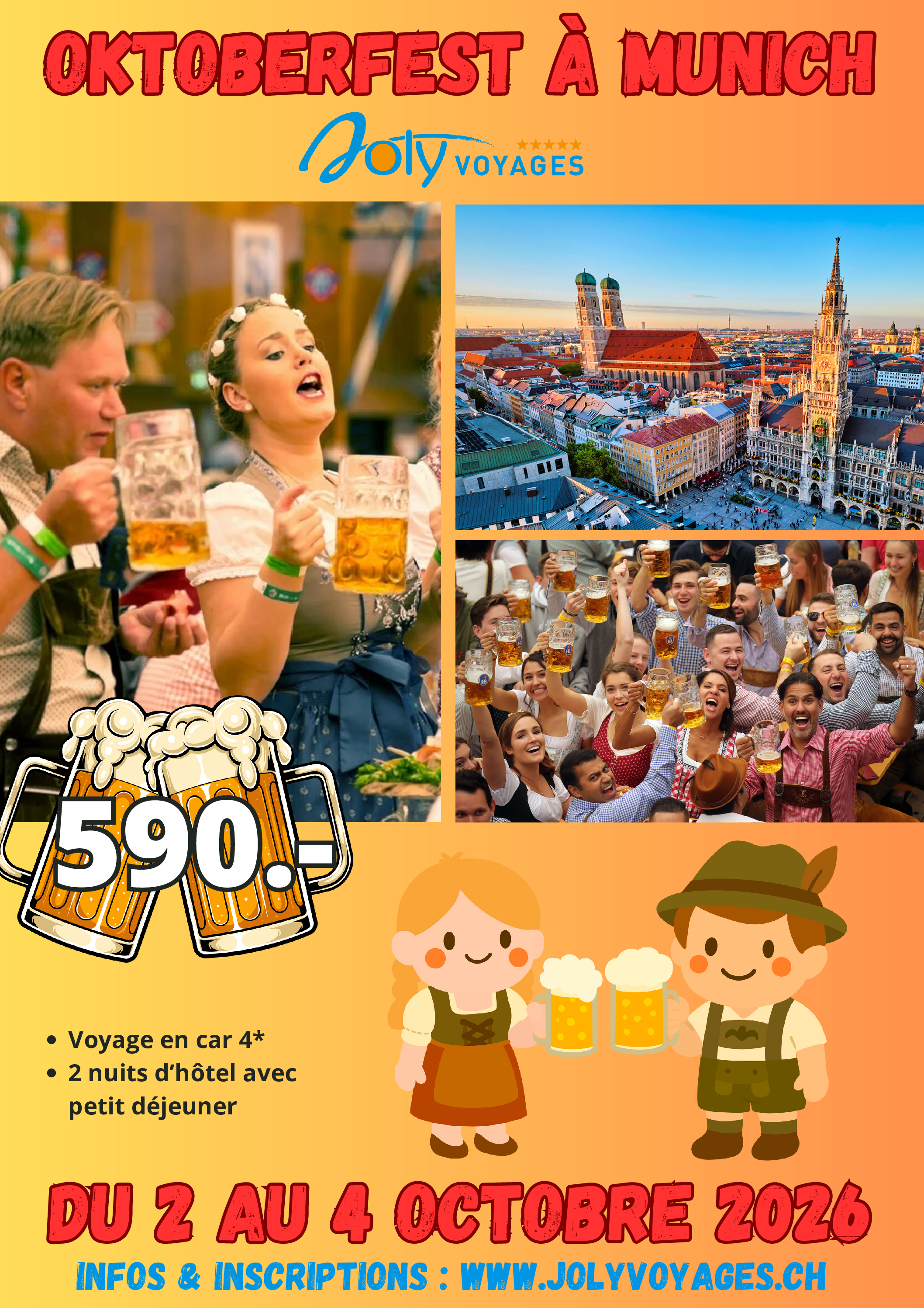 Fête de la Bière Munich – affiche