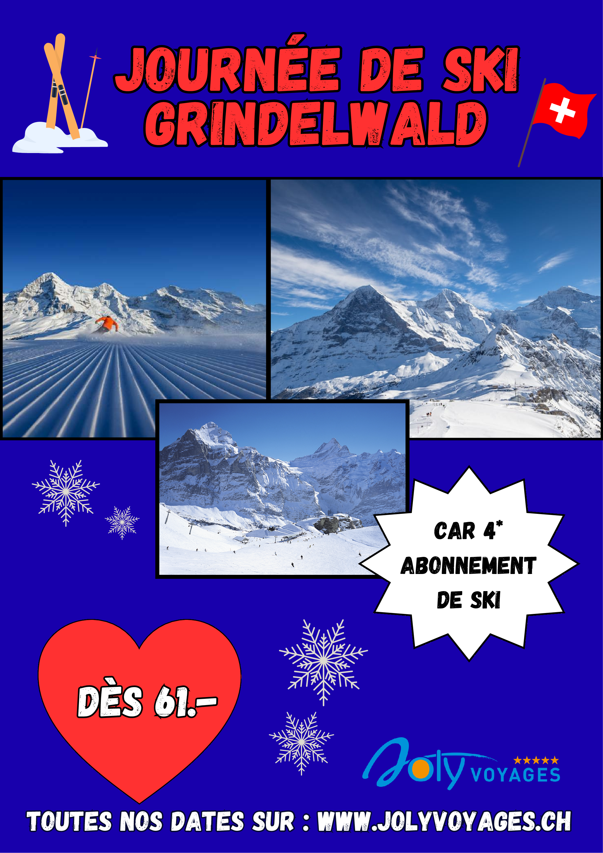 JOURNEE SKI- Affiche