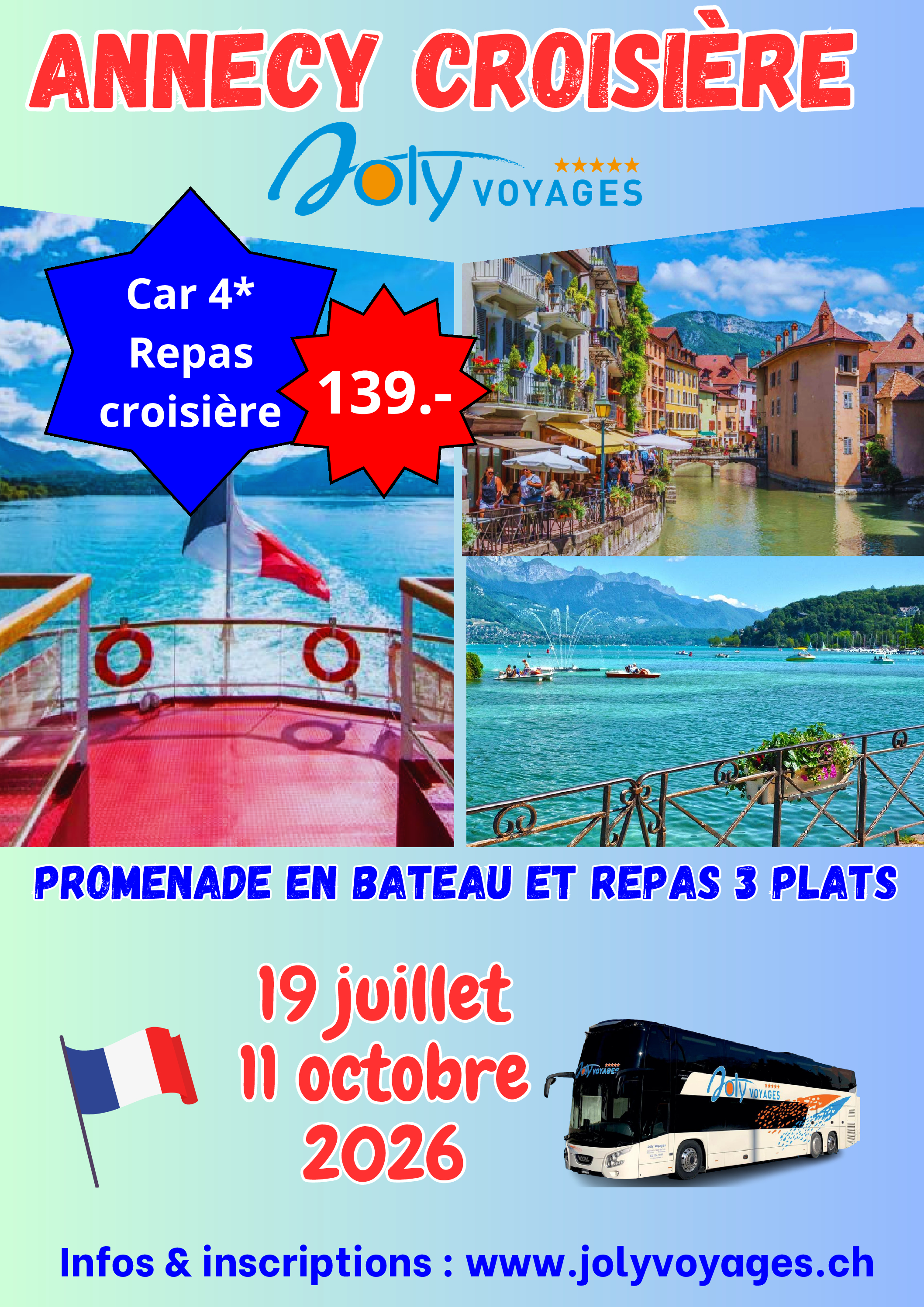 ANNECY croisière -2026 affiche