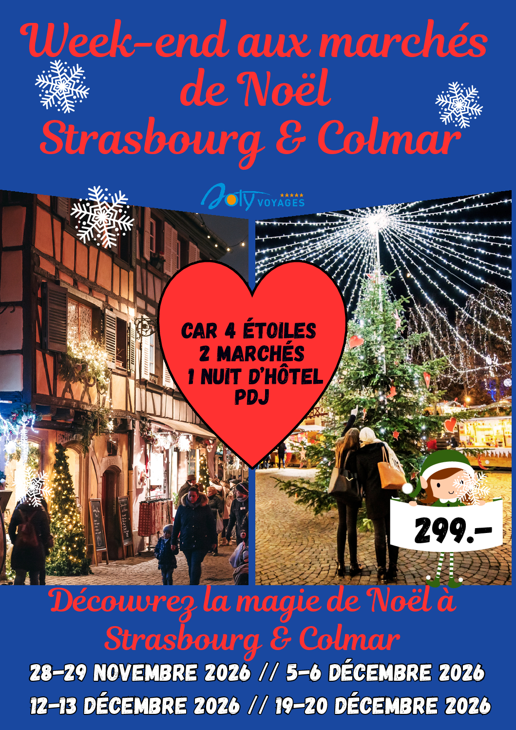 Marchés de Noël COLMAR & Strasbourg – Affiche