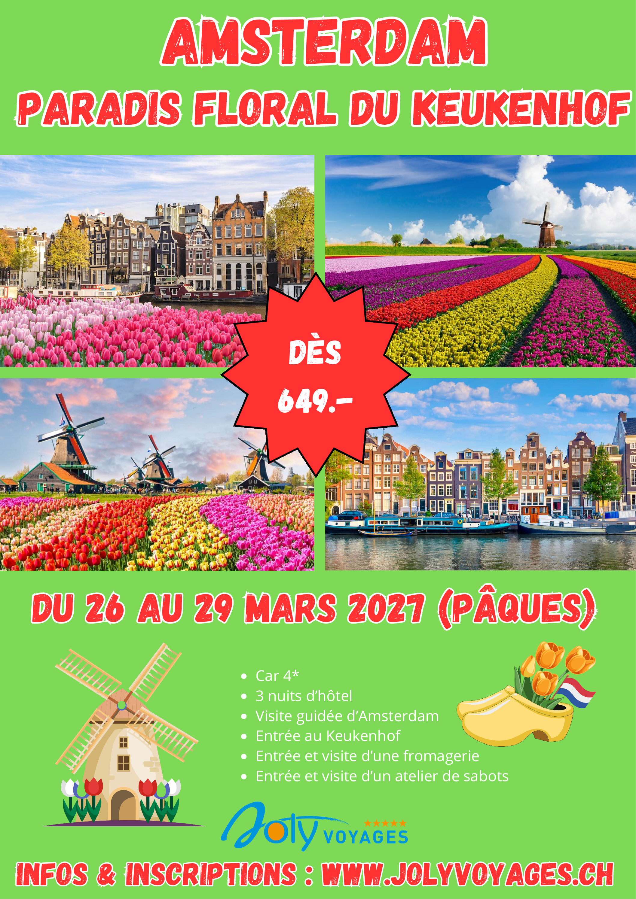 AMSTERDAM TULIPES 2026- AFFICHE